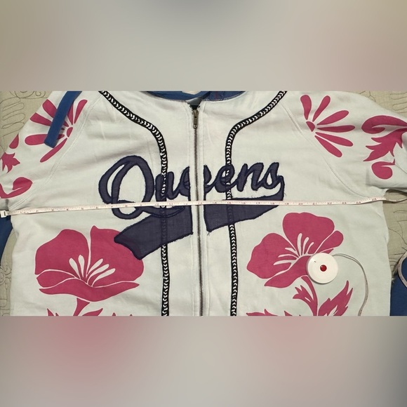 NWT We The Free Royals Hoodie Jacket S Ivory Combo Embroidered Oversized - Picture 12 of 13